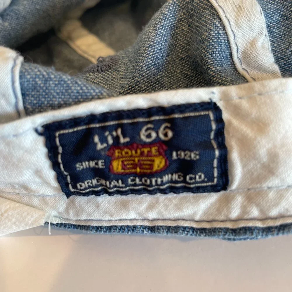 Vintage Li’L 66 Youth Baseball Cap Hat Denim Blue